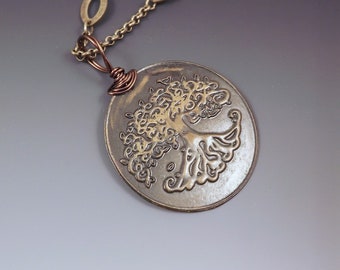 Tree of Life Necklace- Antique Bronze- Statement Necklace- Boho-  Adjustable Length- Bronze Necklace