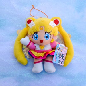 Vintage Retro Rare Sailor Moon Sailor Stars Eternal Sailor Moon UFO Catcher Plush (Banpresto 1996)
