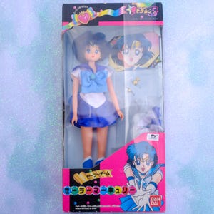 Vintage Retro Sailor Moon S Sailor Team Doll Sailor Mercury (Bandai 1994)