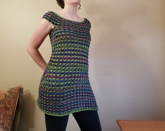 Starstruck - Knitting Pattern - PDF Download - Tunic - Off The Shoulder - Little Knit Dress - DIY Fashion