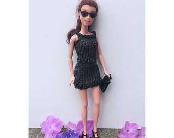 Bijuterias Brilhantes - Molde para Vestidos de Tricô para Bonecas - Molde de Tricô - Download em PDF - Seis Vestidos - Moda para Bonecas Faça Você Mesmo