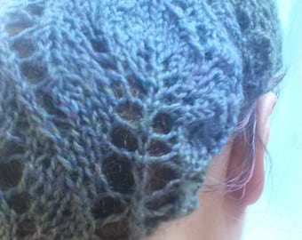 Touca Aconchegante - Gorro de Tricô - Receita de Tricô - Download em PDF - Touca de Renda - Tricô de Renda - Receita de Renda - Acessórios de Cabeça Rendados