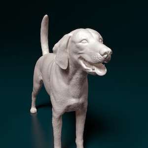 3D Printed American Foxhound dog Figurine – Dog Lover Gift, Pet Memorial, Bulldog Decor, Cute Puppy Statue, Home Decor