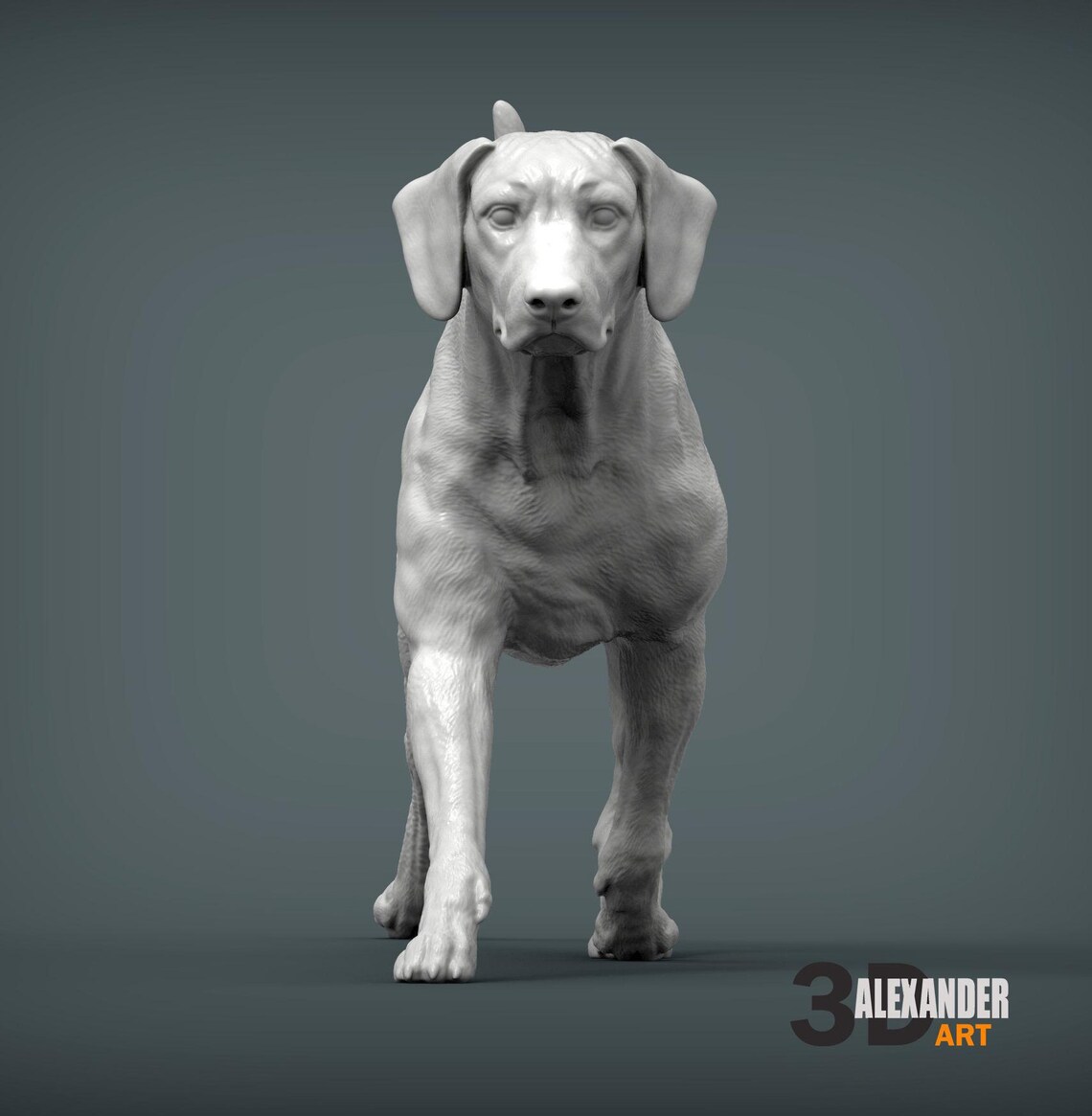 Rhodesian Ridgeback Figurine 3D Printed Dog Statue – Personalized Pet ...