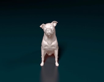 Figurine de chien imprimée en 3D - Décoration de bureau en plastique PLA écologique
