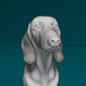 3D Printed  Dachshund figurine  dog Figurine – Dog Lover Gift, Pet Memorial, Bulldog Decor, Cute Puppy Statue, Home Decor