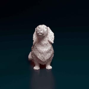 3D Printed  Dachshund dog  Figurine – Dog Lover Gift, Pet Memorial, Bulldog Decor, Cute Puppy Statue, Home Decor