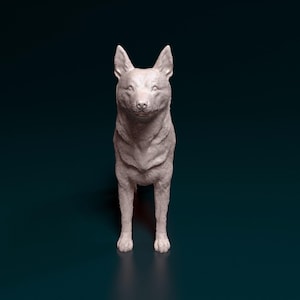 3D Printed Dog Figurine: Kelpie Australian Shepherd, Pet Memorial Decor