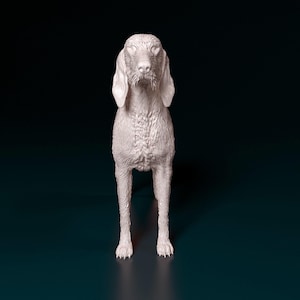 3D Printed  Italian rough-haired Segugio dog Figurine – Dog Lover Gift, Pet Memorial, Bulldog Decor, Cute Puppy Statue, Home Decor