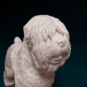 3D Printed  Black russian terrier dog Figurine – Dog Lover Gift, Pet Memorial, Bulldog Decor, Cute Puppy Statue, Home Decor