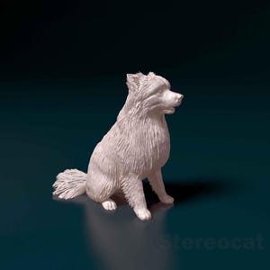 3D Printed  Pomeranian  dog Figurine – Dog Lover Gift, Pet Memorial, Bulldog Decor, Cute Puppy Statue, Home Decor