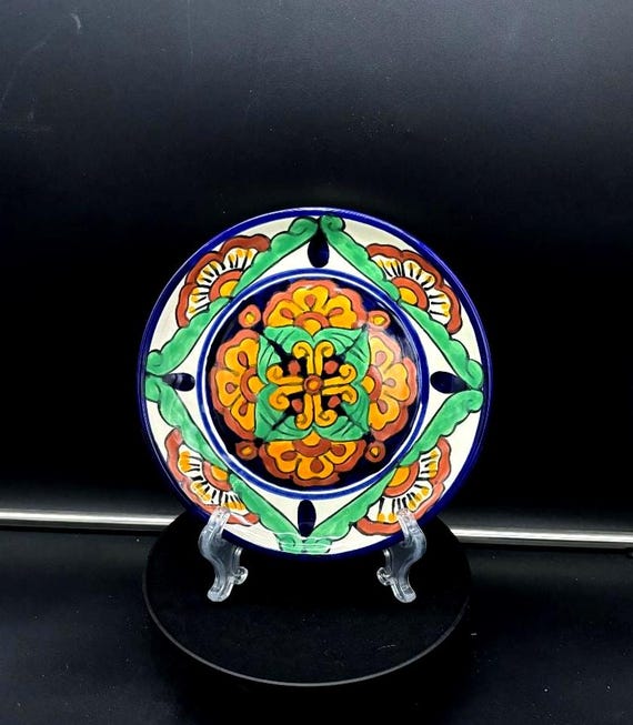 アンティーク雑貨 Vintage Talavera Mexican FolkArt Pottery Vintage Talavera Mexican Folk Art Hand Painted Pottery 8 Vintage