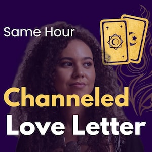 Carta de amor canalizada de sua pessoa – Mensagem de amor psíquica personalizada, leitura de carta romântica com leitura de tarô de 3 cartas