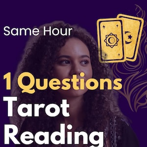 Same Hour 1 Question Tarot Reading, Quick and Accurate Psychic Answer, Fast Tarot Insight
