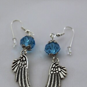 Angel Wings Drop Earrings