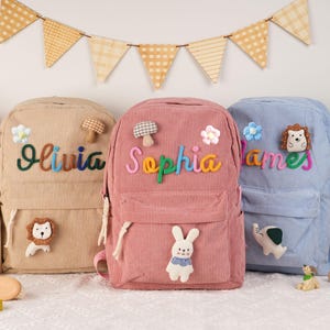 Custom Embroidered Name Backpack: Personalized Kids School Bag