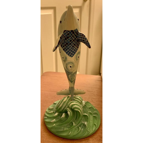 2003 Dolphins Around Town Beach Statue 8