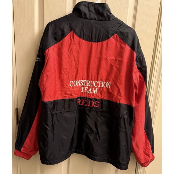 Cincinnati Reds Construction Team Jacket Red & Bl… - image 4