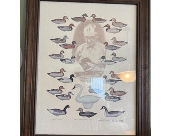 vtg R MADISON MITCHELL print door paul shertz artist proof, fdoi 1977 ingelijst 22 x 28