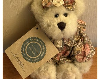 Boyds Bears Laurel S Berrijam Samlartäcke Ledad 15 cm Nalle Klädd