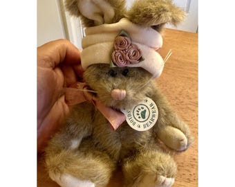 Boyds Bears plysch "Lucinda De La Fleur" Jointed 9" Bunny Rabbit