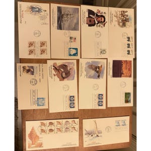 Lot Of 60 First Day Issue Stamps Envelopes 1980s Collection EUC