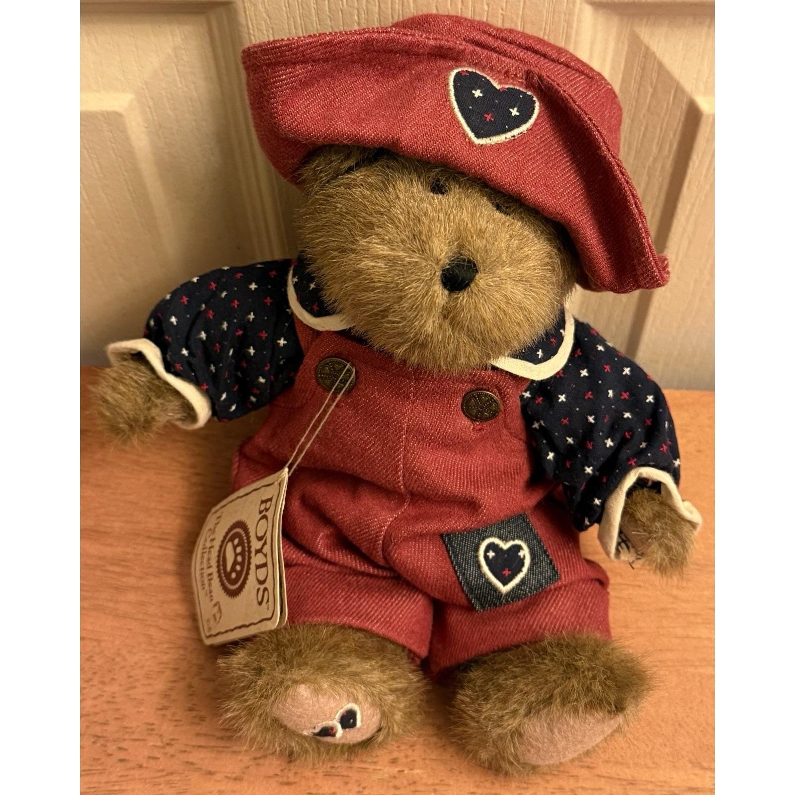 Vintage Stuffed Bears in Overalls - Etsy