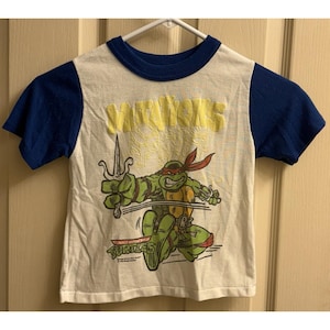 vintage 1990s TMNT teenage mutant NINJA TURTLES Mutations t shirt boys 4