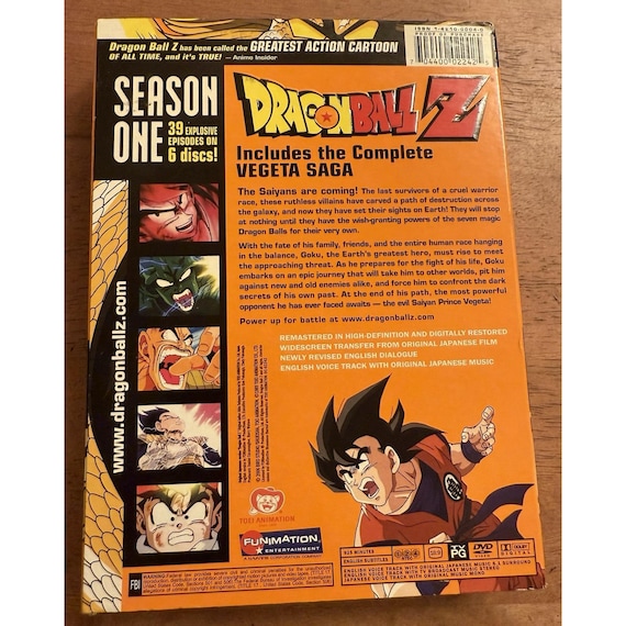 Dragon Ball Z: Season 1 (DVD Box Set, 2006) Vegeta Saga Tested EUC