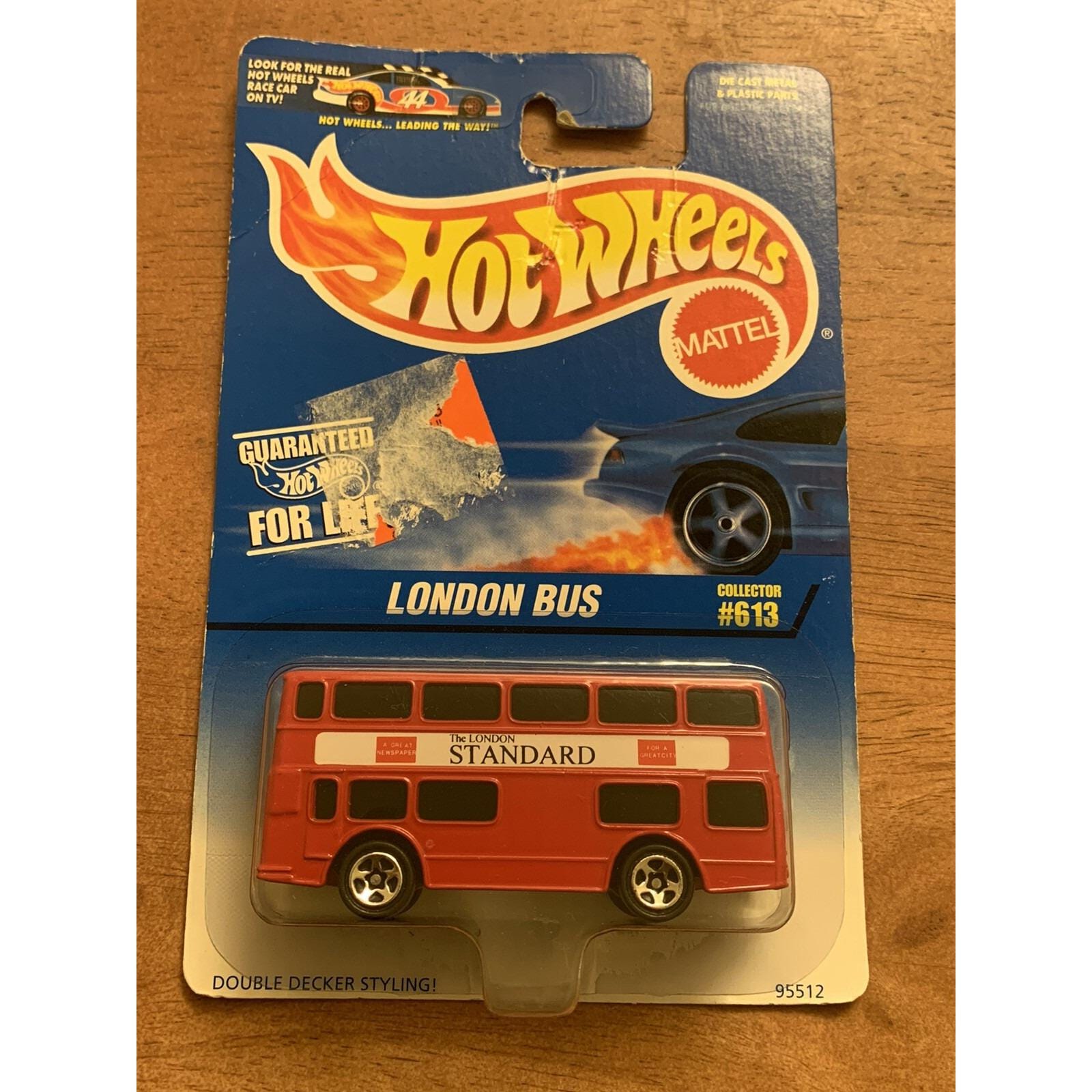 1997 London Bus Double Decker Red Bus Collectors #613 Hot Wheels