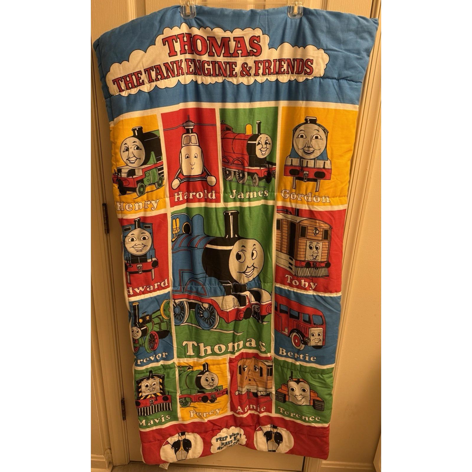 Vintage 1992 Thomas the Tank Engine Train and Friends Sleeping Bag
