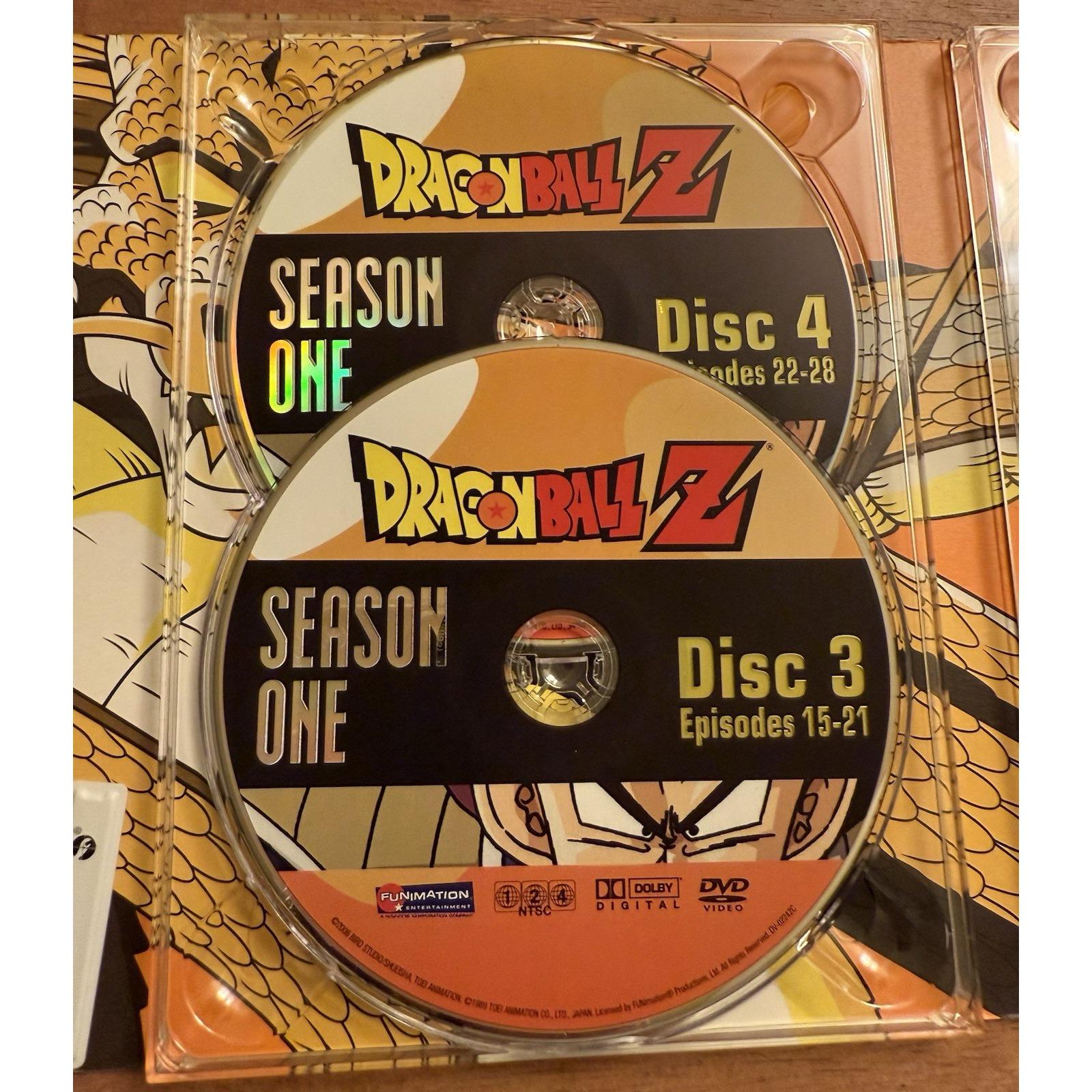 Dragon Ball Z: Season 1 (DVD Box Set, 2006) Vegeta Saga Tested EUC
