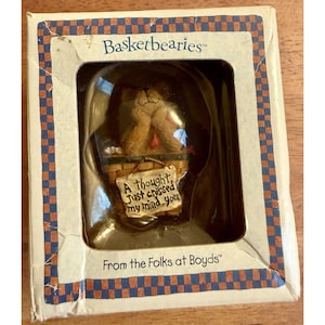 BASKETBEARIES "CAREY" A thought just crossed my mind.. you  #24711 Boyds Collect