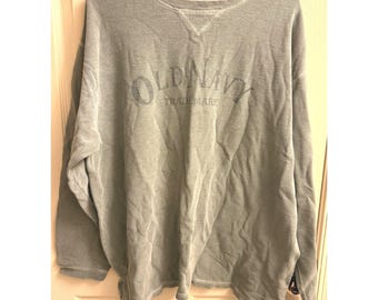 Vintage Old Navy Thermal Knit Long Sleeve Shirt Sz Large Grunge Skater Y2K Green