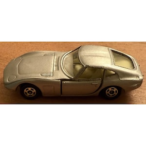 vintage TOMICA 1974 POCKET CARS #5 silver toyota 2000GT sports car 1/64 japan