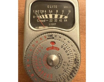 ELITE  HYPER Exposure Meter Photo-Electric w/ Case & Box Made in Japan