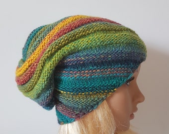 Knitted Slouchy Hat, Beanie Hat for Winter