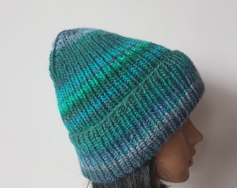 Colorful Knitted Slouchy Hat for winter