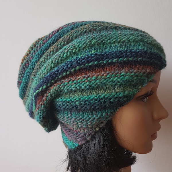 NOUVELLE COULEUR! Chapeau d’escargot tricoté, chapeau d’hiver pour femme, chapeau slouchy