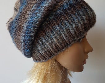 OOAK, Knitted Slouchy Winter Hat