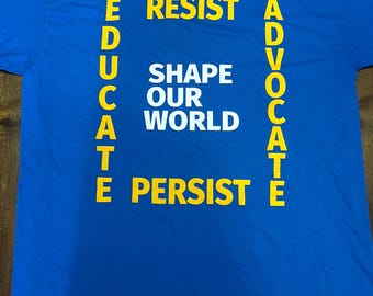 Block Anti Fascism t-shirt. Anti MAGA Movement & Support Ukraine. 20% Donation to ACLU, S. Poverty Law, Planned Parenthood. Resist, Educate.