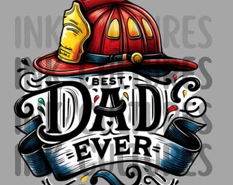 Firefighter Father’s Day Gift | Printable Wall Art | Hero Dad Digital Download | Fireman Dad Decor | Instant Download