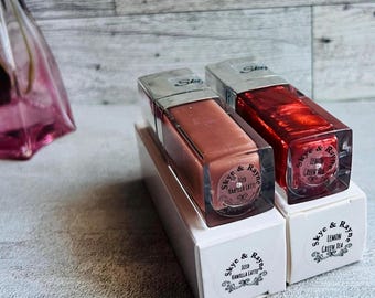 Lip Gloss Handmade Small Batch Vegan Cosmetics Tinted Shimmer
