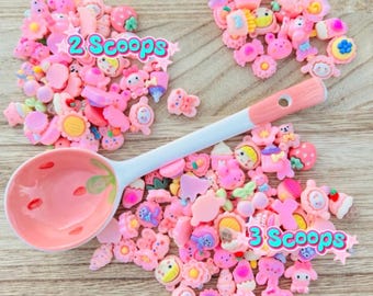 Kawaii Flat Back Charms Mini Resin DIY Craft Surprise Scoops