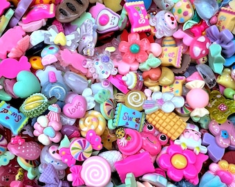 Kawaii Resin Surprise Slime Charms Flat Back Trinkets Decoden Scoops Craft Supplies