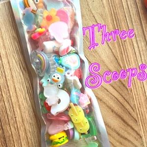 3 Scoops of Resin Toys Packaged