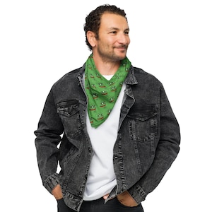 Bandana con estampado de Pepe: accesorio premium de Crypto Degen
