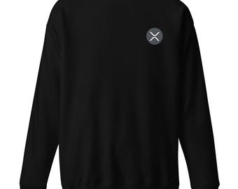 May include: Black sweatshirt with a grey XLM logo on the left chest.