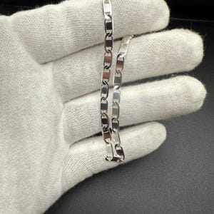 8” Sterling Silver Mariner Link Bracelet