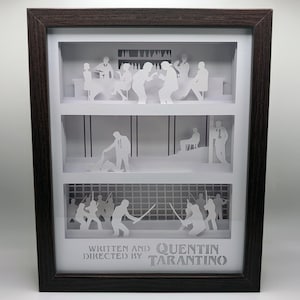 Tarantino Movie Lightbox – Pulp Fiction, Reservoir Dogs, Kill Bill Shadowbox Art